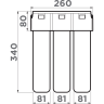 Комплект смеситель + фильтр OMOIKIRI NAGANO-SA-P + PURE DROP LITE 4055,8028P